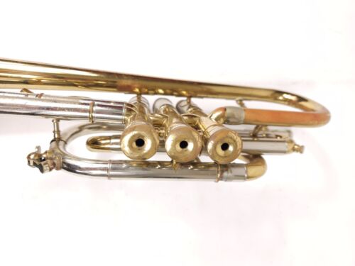 Vtg 1968 Evette & Schaeffer American Cornet With Buffet Crampon Mouthpiece Case - Picture 13 of 20