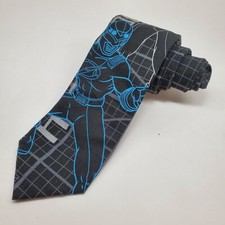 Disney Store Power Rangers Kids Tie 10-12 Black Vintage Cotton