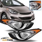 For 2011 2012 2013 Hyundai Elantra 4-Door Pair Headlights Left & Right Side Us (For: Hyundai Elantra)