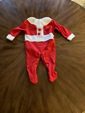Vintage Baby Santa Sleeper Size 0-12 mos