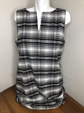 NWT Michael Michael Kors Belted Plaid Dress Size 12 Retail Price $250.00