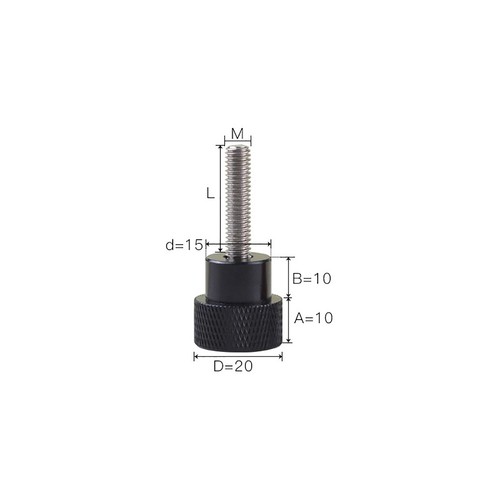 M8*15-135mm Knurled Thumb Screws High Type Hand Grip Knob Bolts, Aluminum Handle - Picture 9 of 11