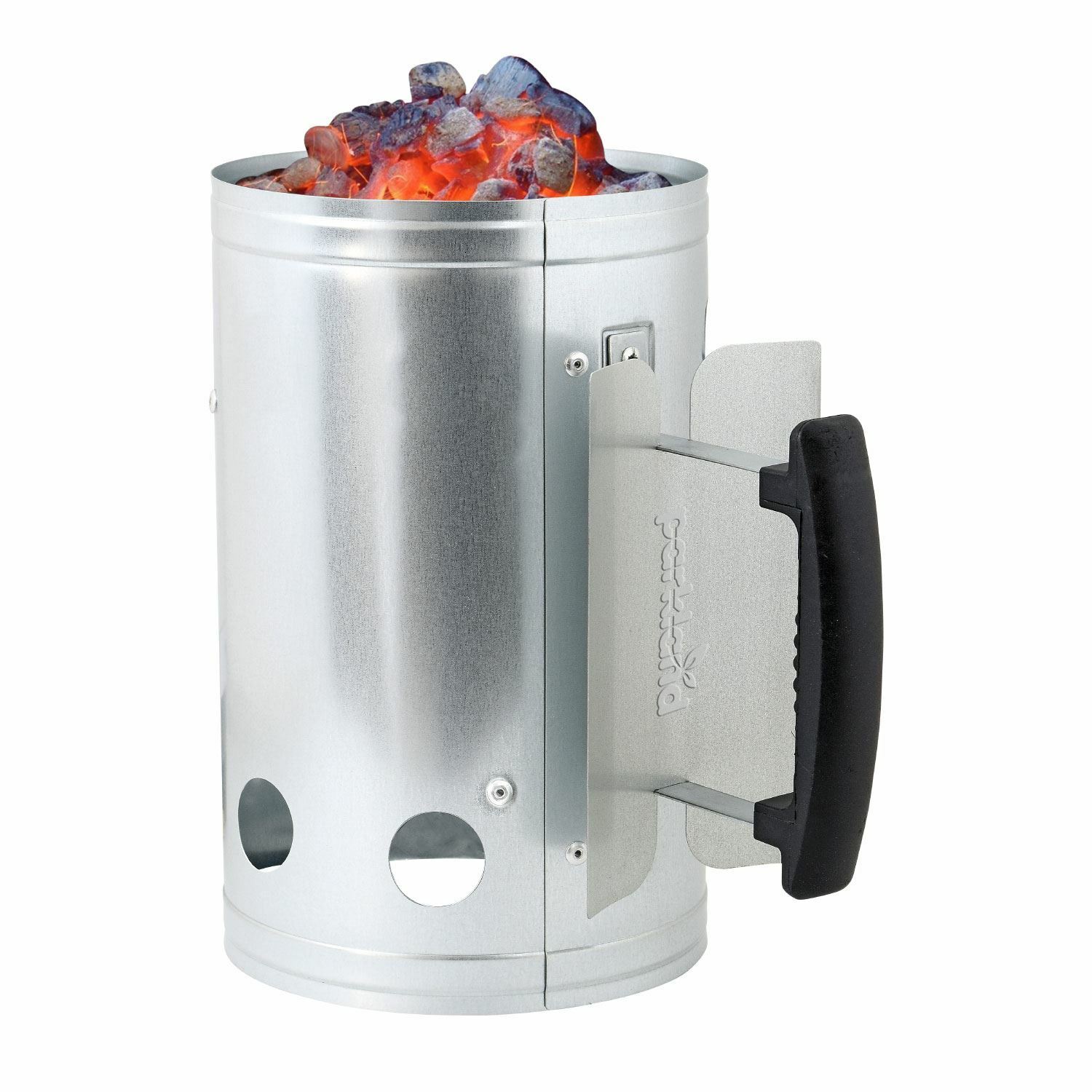 Barbecue BBQ 17"" Chimney Starter Charcoal Grill Steel Rapid Quick Fire Lighter