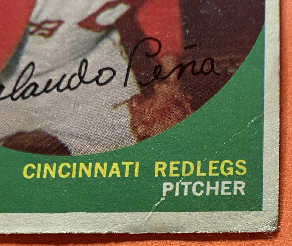 1959 Topps 271 Orlando Pena Cincinnati Redlegs Rookie (RC) Baseball
