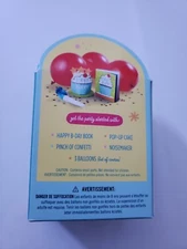 Hallmark Birthday in a minibox kit - book balloons confetti popup cake noisemak