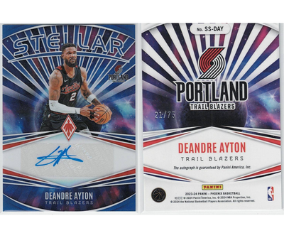 NBAカード Deandre Ayton ルーキーサインカード 10枚限定 ほか 【公式