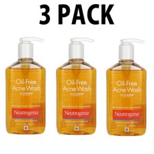 Neutrogena, 3 PACK, Oil-Free Acne Wash, 9.1 fl oz 269 ml each