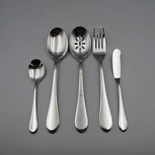 Oneida  ICARUS (GLOSSY)   Stainless Flatware  5pc Serving Set N/O