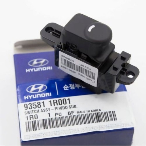 Kible Master Window Switch For 2011-2017 Hyundai Accent – Driver Side 6-Button With Removal Bar