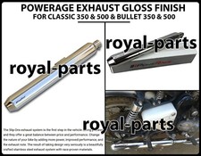 "POWERAGE EXHAUST GLOSS FINISH" Fit For ROYAL ENFIELD Classic & Bullet 350 / 500
