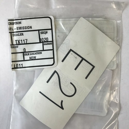 2020 Kia Forte Emission Label 324022EBD1 New OEM - 第 4/4 張圖片