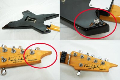 KILLER Rebellion ギター Electric Guitar Killer KG-REBELLION Black Sen Body Modified