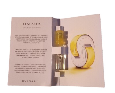 Bvlgari Omnia Golden Citrine Eau de Toilette 0.05 oz Spray Sample Size
