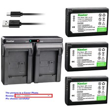 Kastar Battery Dual USB Charger for ED-BP1410 BP1410 Samsung NX30 EV-NX30ZZBGBUS