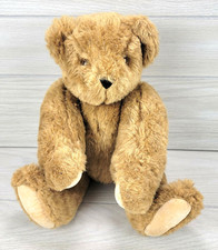 15" The Vermont Teddy Bear Company Plush Stuffed Animal Jointed Posable USA Toy
