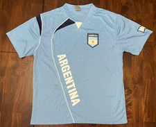 RX Rhinox Light Blue Argentina Soccer Jersey Men’s Size Large