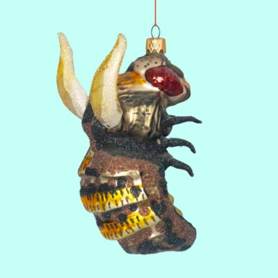 Bee BIG blown-glass Christmas ornament bug nature insect Morawski Poland