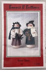 "Snow Daze" 1300 Bonnie B Buttons Sewing /Craft Pattern, 28  High UC