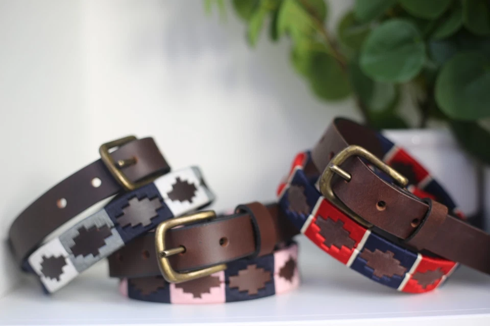 Kids Gaucho Leather Belt Polo Leather Belts Argentina Leather Belt 25mm Wide. UK - Image 2 of 4