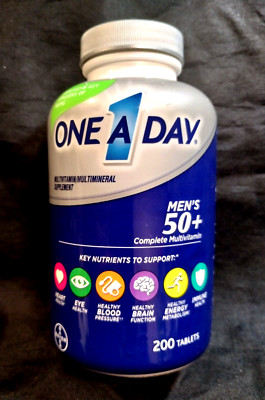 ONE A DAY 50+..MEN'S HEALTH..MULTIVITAMIN-MULTIMINERAL..VITAMIN D..200TABS-SEP25