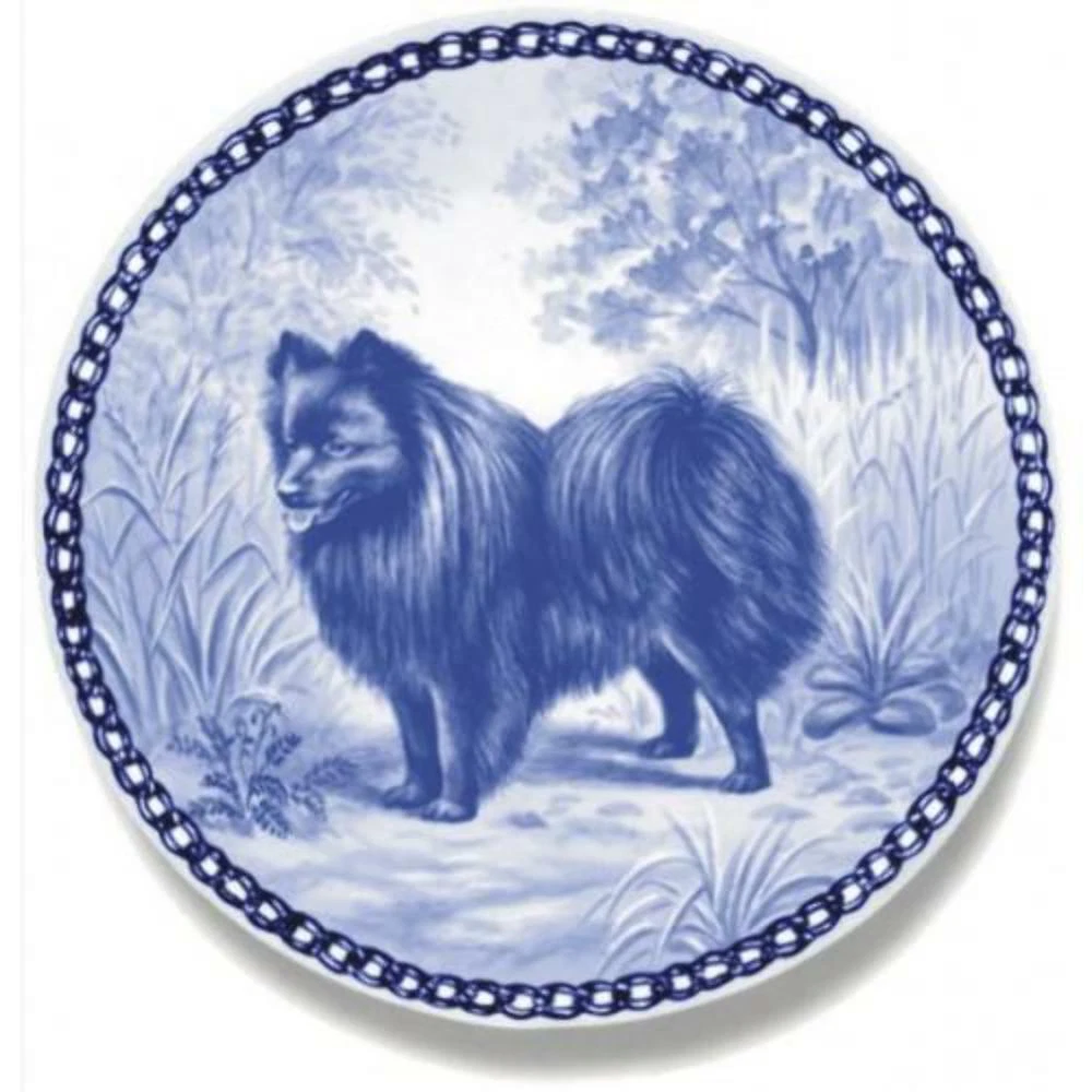 Miniature Spitz Dog Plate made in Denmark from the finest
