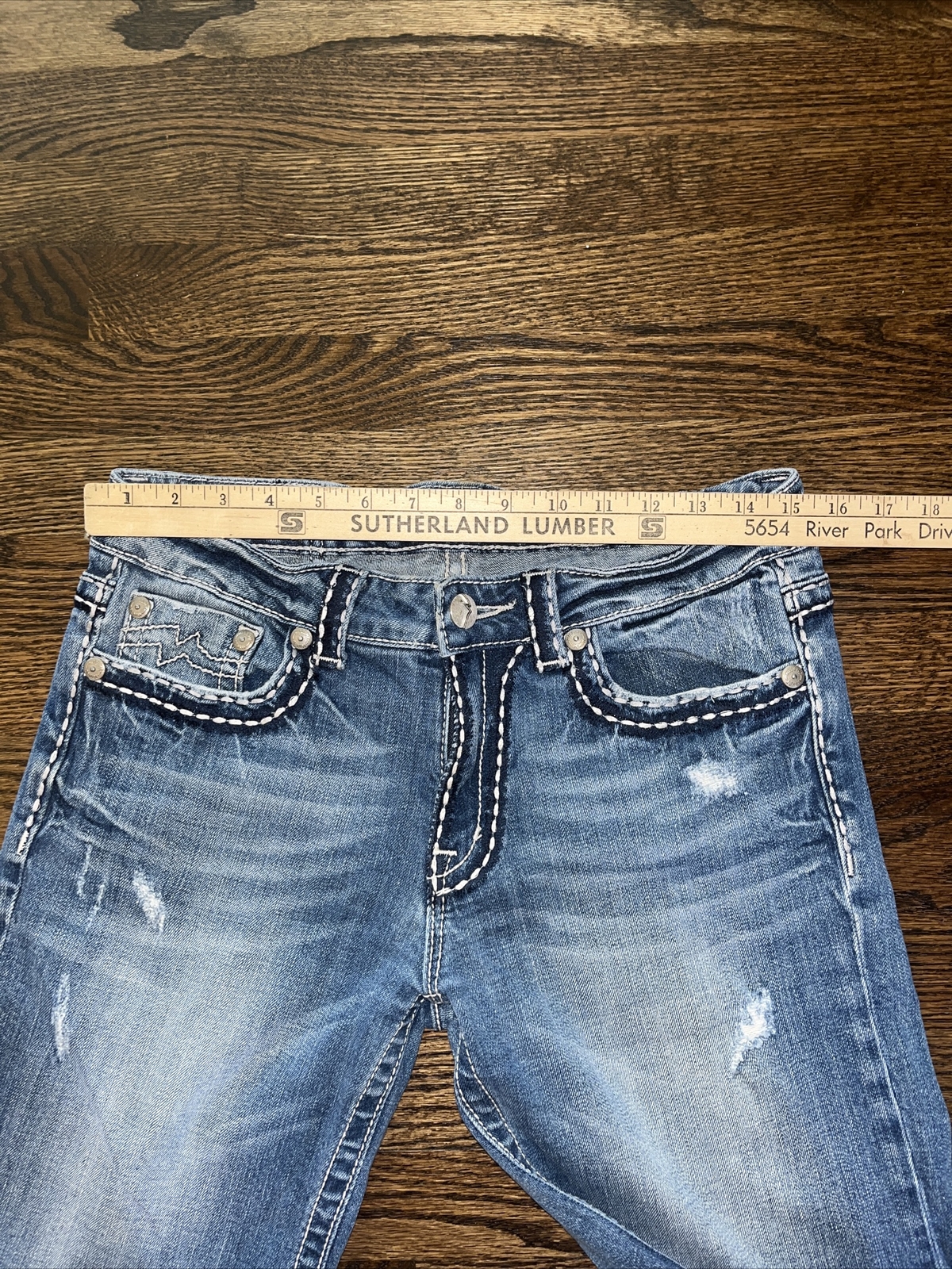 Miss Me Womens Size 27 Boyfriend Bermuda Denim Jeans Shorts Waist 30 - View 4