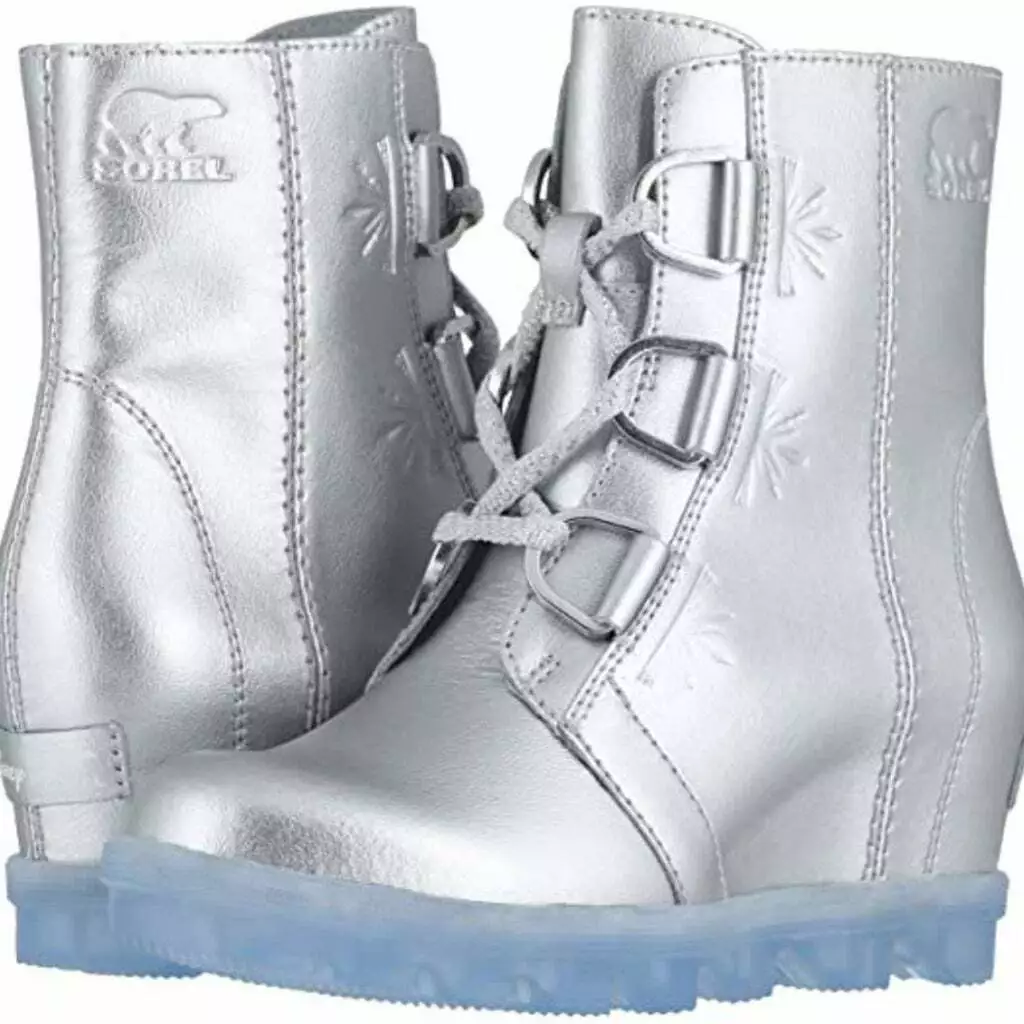 NEW DISNEY X SOREL YOUTH JOAN OF ARCTIC WEDGE FROZEN BOOTS SIZE 4K OR 5K