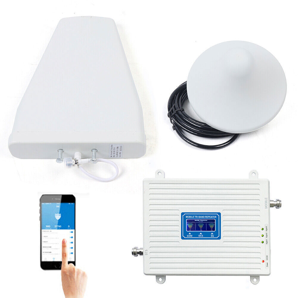 Cell Phone Signal Booster 900/1800/2100MHz 2G/3G/4G Tri Band