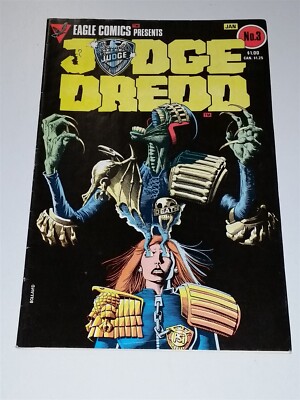 JUDGE DREDD #3 JANUARY 1984 BRIAN BOLLAND EAGLE COMICS PRESENTS 