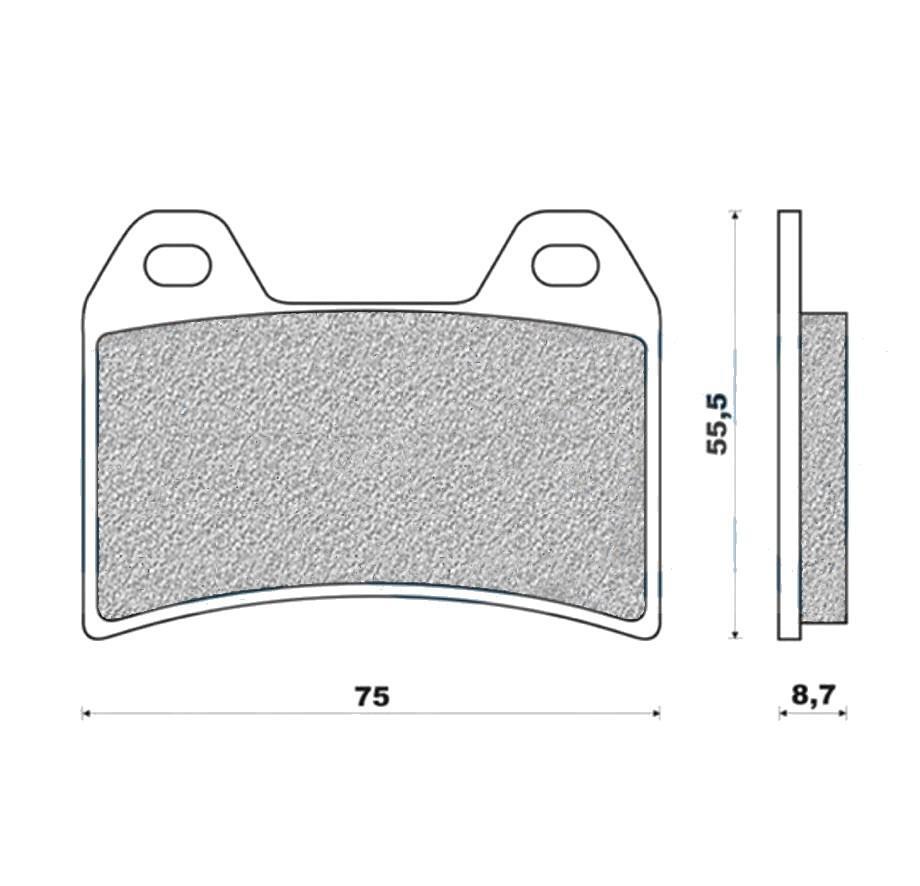Plaquettes de frein Galfer 149 G1054 avant pour moto BMW et Ducati