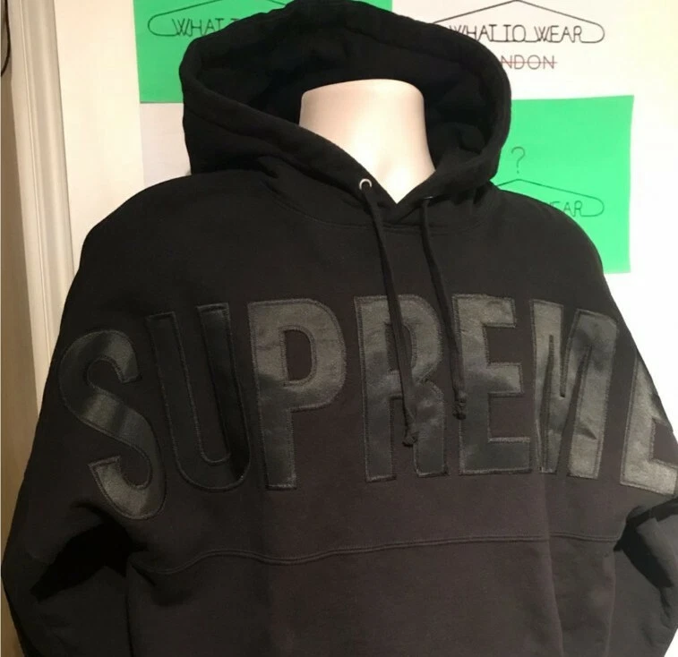 Sweat à capuche noir FW14 Supreme Banner taille M moyen sweat à capuche rare pull