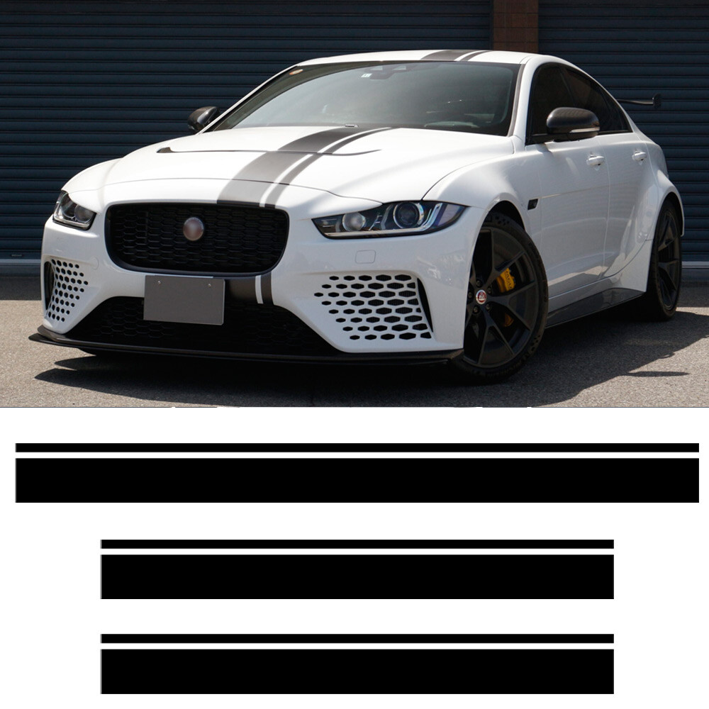 SV Project Hood Roof Racing Sport Decal Stripes For Jaguar XE XF XFR  2015-2024