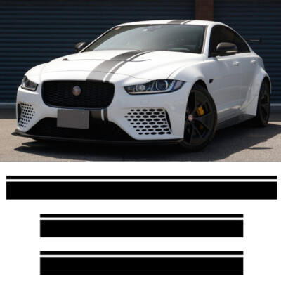 SV Project 8 Hood Roof Racing Sport Decal Stripes For Jaguar XE XF XFR 2015-2024