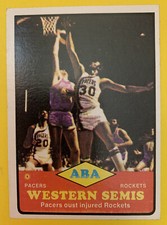 1973-74 ABA Playoffs #202 Indiana vs Denver  ABA topps Basketball card NBA