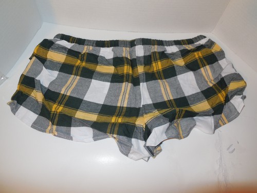 New Green Bay Packers NFL Women's Gameday Lounge Shorts Plaid Soft Loose Fit Med - Picture 2 of 2
