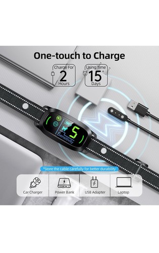Auto Anti Bellen Hundehalsband Intelligent Wasserdicht Bellen Terminator Neu - Bild 5 von 12