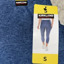 Kirkland Signature Ladies' Brushed Capri  Small Blue Boş