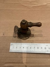 Vintage laboratory lab brass tap for gas bunsen burner