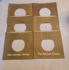 45 RPM 7" RECORD SLEEVES CO. SLEEVE 6 PACK SEE PHOTOS Atlantic Group SLV303