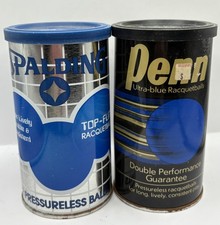 Vintage Spalding  Penn Racquetballs Pressurless Unopened Cans USA