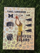 YAXEL LENDEBORG 2025-26 ONIT Michigan Basketball Campus Colors Holo /30 SP