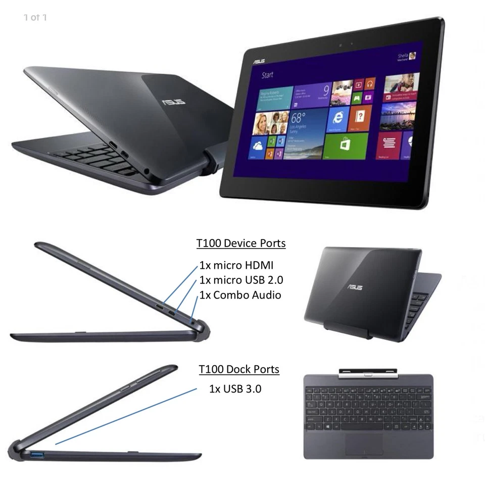 ASUS Transformer Book T100TA, Linux OS - Image 3 of 4