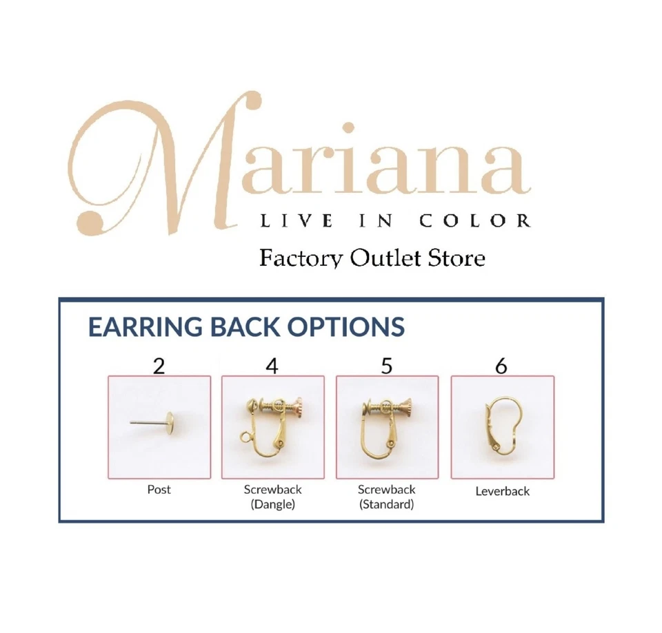 Earrings By Mariana Woman Stylish Floral Fuchsia and Teal Swarovski Crystals - Image 4 of 4