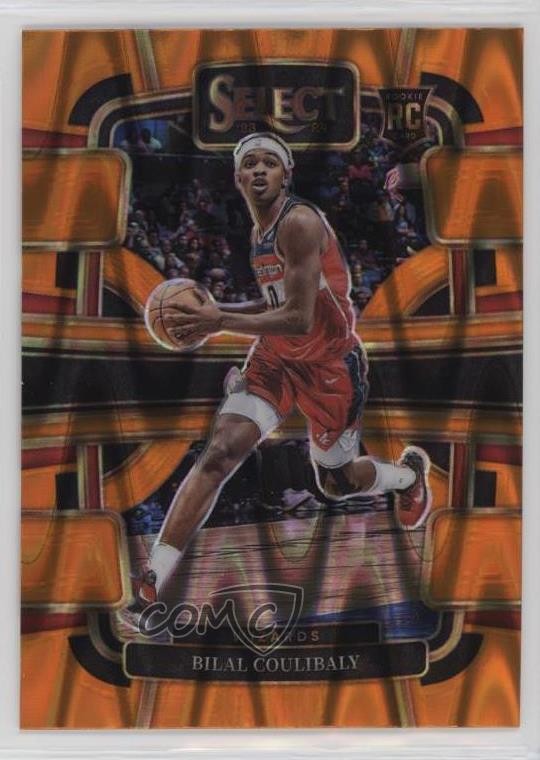 2023 Panini Select Concourse Orange Tectonic Prizm Bilal Coulibaly #97 Rookie RC