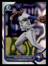 2022  Bowman Chrome #BCP-104 Orelvis Martinez Lava Refractor #d /399! BLUE JAYS