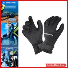 Neoprene Wetsuit Gloves 3mm 5mm Five Finger Anti Slip Palm Diving Snorkeling