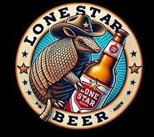 Lonestar  Beer Aluminum Sign 8x8 Wall Mount Man Cave Garage