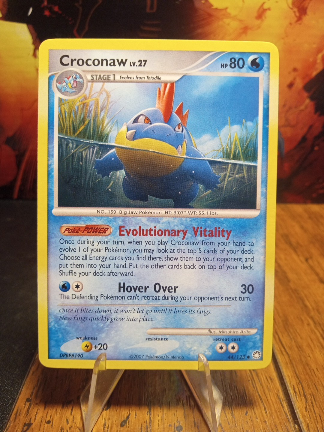 2007 Pokemon Mysterious Treasures Croconaw #44 Extremely LP