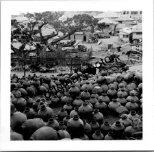 Original WWII Japanese Photographs Lot of 4 Daily Life Street Market