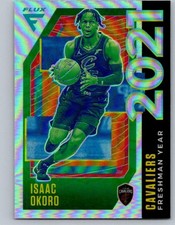 2020-21 Panini Flux #19 Isaac Okoro Freshman Year Silver